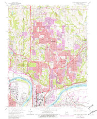 North Kansas City 1964 topographic map thumbnail