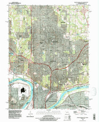 North Kansas City 1990 topographic map thumbnail