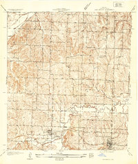Oak Grove 1934 topographic map thumbnail