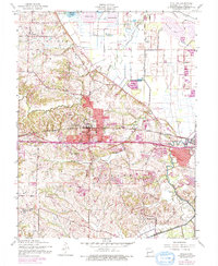 O'Fallon 1954 topographic map thumbnail