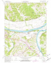 Osage City 1967 topographic map thumbnail