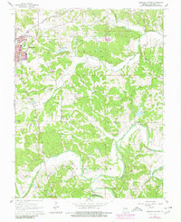 Owensville East 1966 topographic map thumbnail