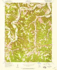 Ozark Springs 1954 topographic map thumbnail