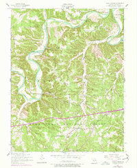 Ozark Springs 1954 topographic map thumbnail