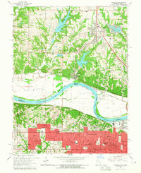 Parkville 1964 topographic map thumbnail