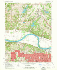 Parkville 1964 topographic map thumbnail