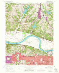Parkville 1964 topographic map thumbnail