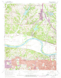 Parkville 1964 topographic map thumbnail