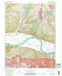 Parkville 1964 topographic map thumbnail