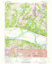 Parkville 1964 topographic map thumbnail