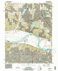 Parkville 1991 topographic map thumbnail