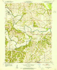Pilot Grove North 1953 topographic map thumbnail