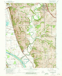 Platte City 1961 topographic map thumbnail