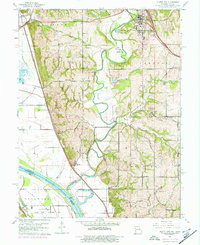 Platte City 1961 topographic map thumbnail