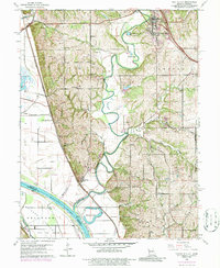 Platte City 1961 topographic map thumbnail