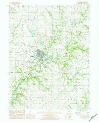 Plattsburg 1984 topographic map thumbnail