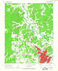Poplar Bluff 1966 topographic map thumbnail