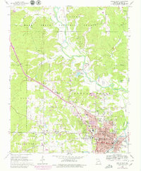Poplar Bluff 1966 topographic map thumbnail
