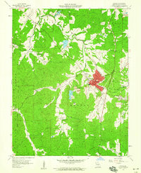 Potosi 1958 topographic map thumbnail