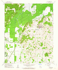 Puxico 1962 topographic map thumbnail