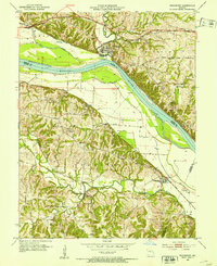 Rocheport 1952 topographic map thumbnail