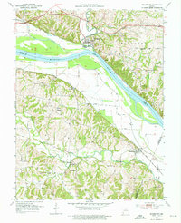 Rocheport 1952 topographic map thumbnail