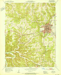 Rolla 1951 topographic map preview