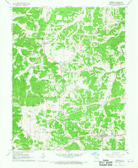 Rosebud 1965 topographic map thumbnail