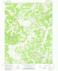 Rosebud 1965 topographic map thumbnail