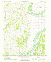 Saline City 1971 topographic map thumbnail