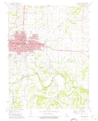 Sedalia East 1973 topographic map thumbnail
