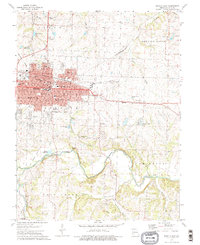Sedalia East 1973 topographic map thumbnail