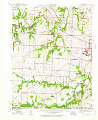 Sedalia West 1944 topographic map thumbnail