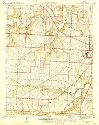 Sedalia West 1946 topographic map thumbnail
