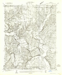 Shawnee Bend 1955 topographic map thumbnail
