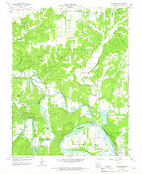 Shawnee Bend 1959 topographic map thumbnail