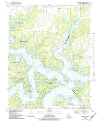 Shawnee Bend 1983 topographic map thumbnail