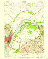 St. Charles 1954 topographic map thumbnail
