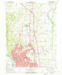 St. Joseph North 1971 topographic map thumbnail