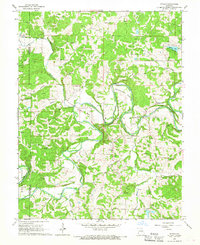 Strain 1966 topographic map preview