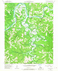 Table Rock Dam 1956 topographic map thumbnail