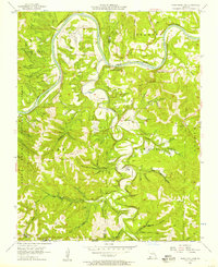 Table Rock Dam 1956 topographic map thumbnail