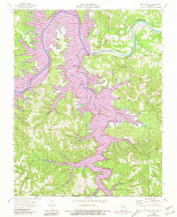Table Rock Dam 1956 topographic map thumbnail