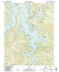 Table Rock Dam 1989 topographic map thumbnail