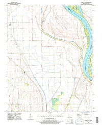 Thebes SW 1993 topographic map thumbnail