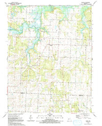 Tiffin 1991 topographic map thumbnail