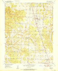 Urbana 1951 topographic map thumbnail