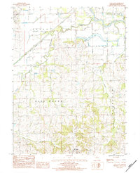 Utica East 1984 topographic map preview