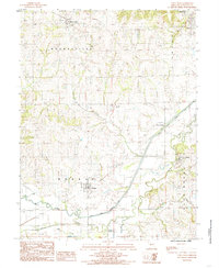 Utica West 1984 topographic map thumbnail