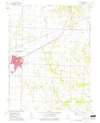 Vandalia 1973 topographic map thumbnail